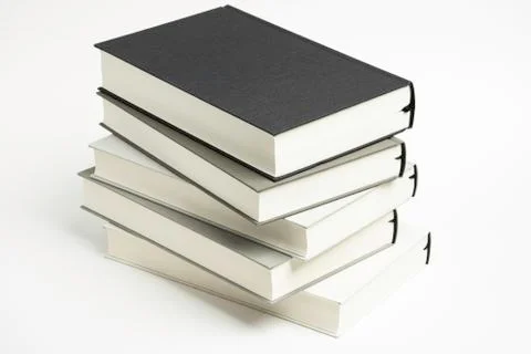 A Disarrayed Stack OF Cloth Bound Books Stock Photos