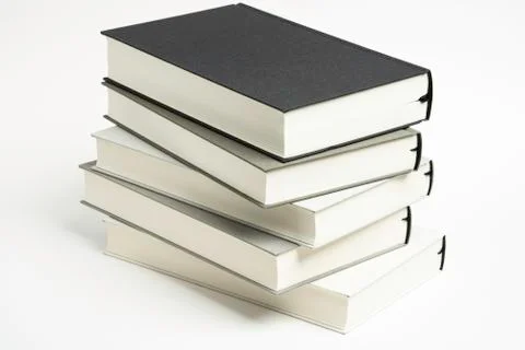 A Disarrayed Stack OF Cloth Bound Books Stock Photos
