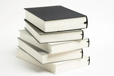A Disarrayed Stack OF Cloth Bound Books Stock Photos