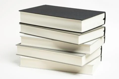 A Disarrayed Stack OF Cloth Bound Books Stock Photos