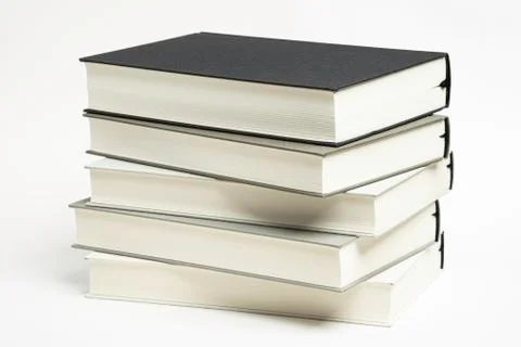 A Disarrayed Stack OF Cloth Bound Books Stock Photos