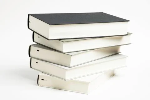 A Disarrayed Stack OF Cloth Bound Books Stock-Fotos
