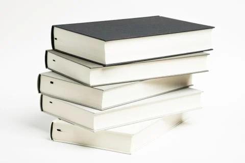 A Disarrayed Stack OF Cloth Bound Books Stock Photos