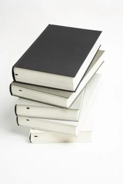 A Disarrayed Stack OF Cloth Bound Books Stock Photos