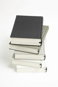 A Disarrayed Stack OF Cloth Bound Books Foto stock