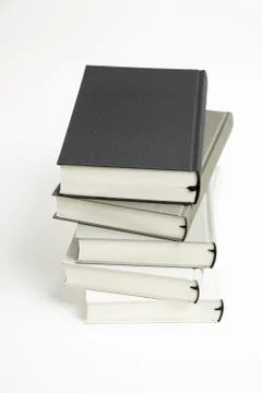 A Disarrayed Stack OF Cloth Bound Books Stock Photos
