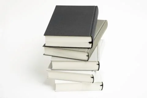 A Disarrayed Stack OF Cloth Bound Books Stock Photos