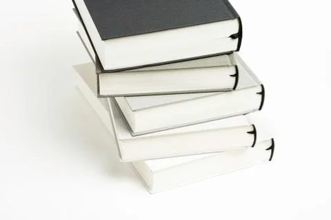 A Disarrayed Stack OF Cloth Bound Books Stock Photos