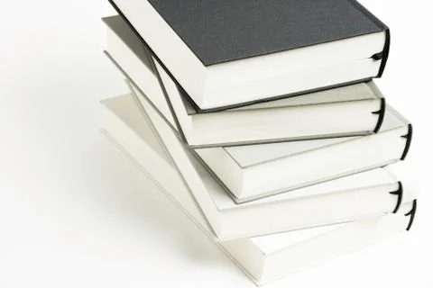 A Disarrayed Stack OF Cloth Bound Books Foto stock