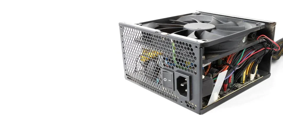 Disassembled Computer Power Supply Unit, 스톡 사진