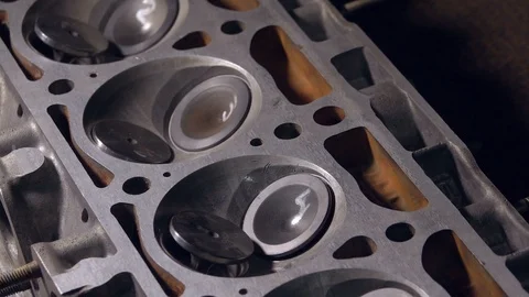 Disassembled Engine of Car with Valves Video stock 90783362