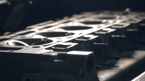 Disassembled Engine of Car with Valves Vídeos de archivo 90783579