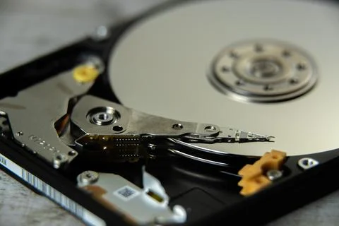 Disassembled Hard disk drive Stock Photos