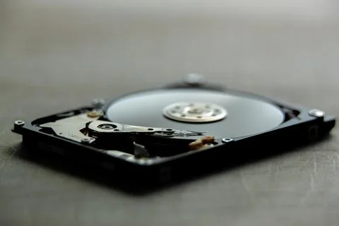 Disassembled Hard disk drive Stock Photos