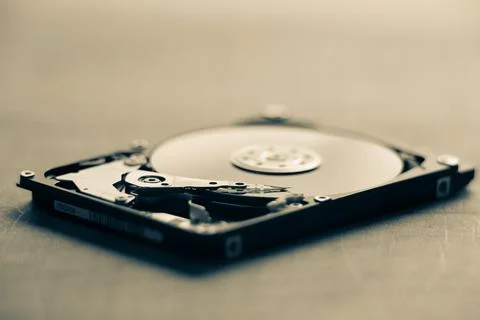 Disassembled Hard disk drive Stock Photos