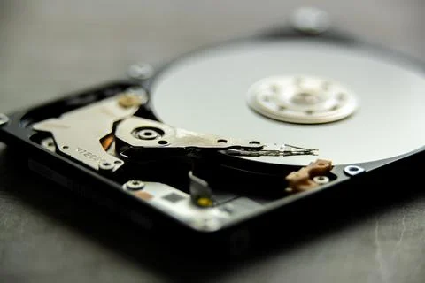 Disassembled Hard disk drive Stock Photos