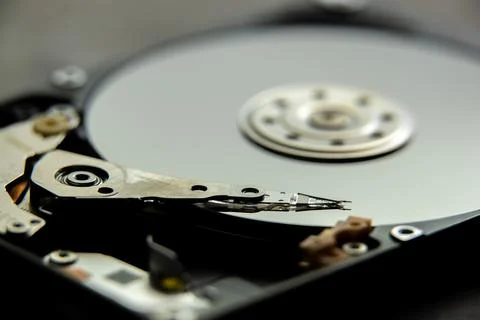 Disassembled Hard disk drive Stock Photos