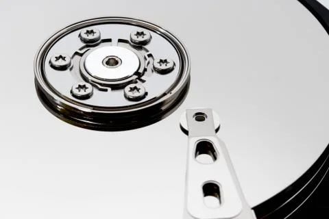 Disassembled hdd closeup 스톡 사진
