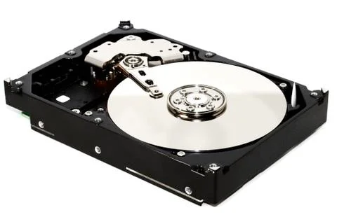 Disassembled hdd closeup Stock Photos
