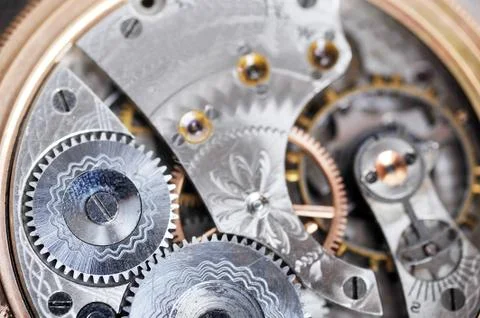 Disassembled  watch Stock Photos