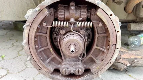 Disassembled wheel hub Stock Footage 208494436