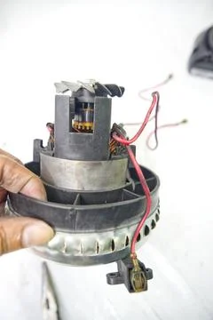 Disassembling a Household Vacuum Cleaner Foto stock