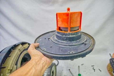 Disassembling a Household Vacuum Cleaner Stock Photos