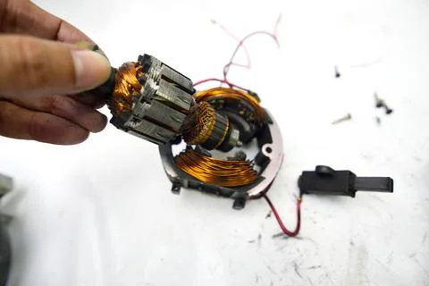 Disassembling a Household Vacuum Cleaner Stock Photos