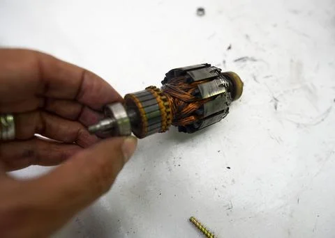 Disassembling a Household Vacuum Cleaner Stock Photos