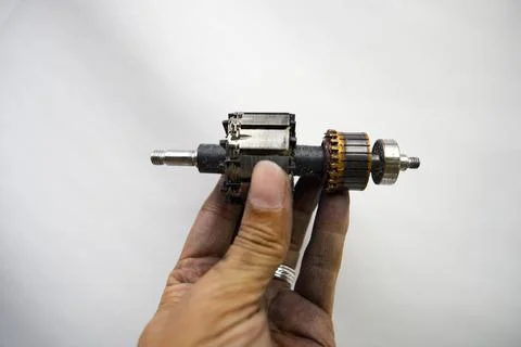 Disassembling a Household Vacuum Cleaner Foto stock