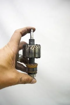 Disassembling a Household Vacuum Cleaner Foto stock