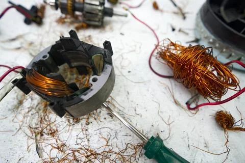 Disassembling a Household Vacuum Cleaner Stock Photos