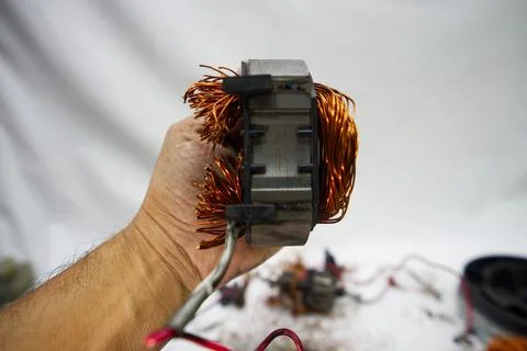 Disassembling a Household Vacuum Cleaner Foto stock