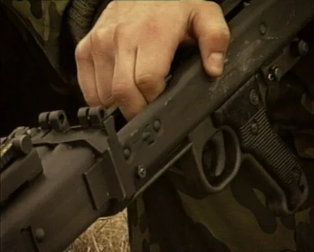 Disassembling Machine Gun PAL Stock-Footage 267550