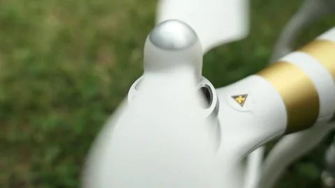 Disassembling Propeller from Drone Quadcopter Engine Stock Footage 80533266