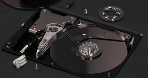 Disassembly of Harddisk Drive [4K] Stock Footage 64515542