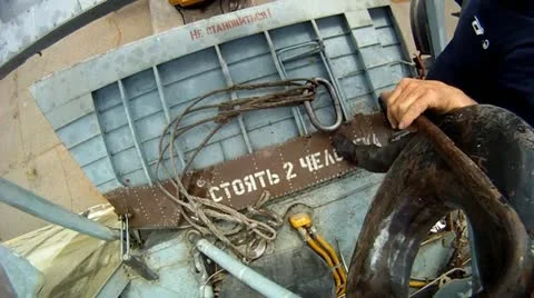 Disassembly of helicopter 15 Stock Footage 11152825