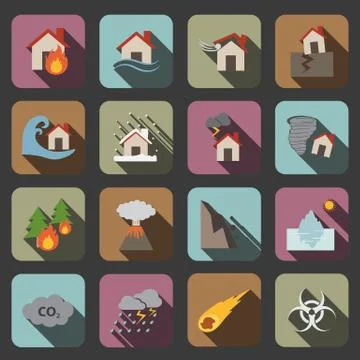 Disaster icon Stock Illustration