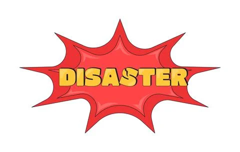 Disaster internet reaction illustration Stock Illustration