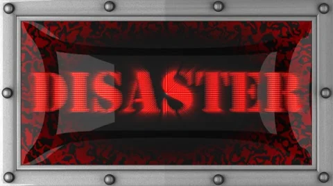 Disaster on led Stock Footage 8696658