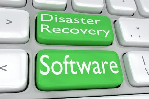 Disaster Recovery Software concept イラスト素材