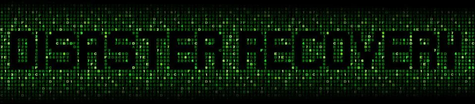 Disaster Recovery text on hex code illustration Stock Illustration