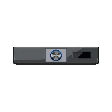 Disc blu ray player cartoon vector illustration Stock Illustration
