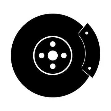 Disc brake icon Stock Illustration