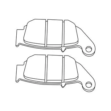 Disc brake lining icon Stock Illustration