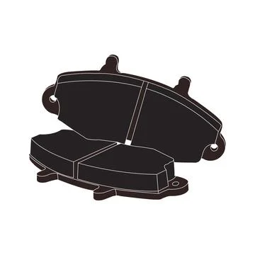 Disc brake lining icon Stock Illustration