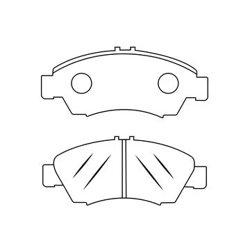 Disc brake lining icon Stock Illustration