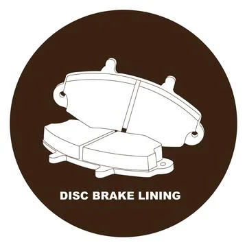 Disc brake lining icon Stock Illustration
