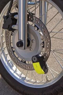 Disc brake lock Stock Photos