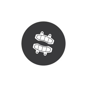 Disc brake pads icon vector illustration design template Stock Illustration